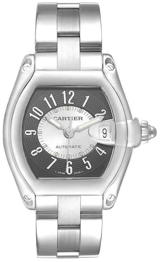 Cartier Roadster W62001V3 38mm Stainless steel Black