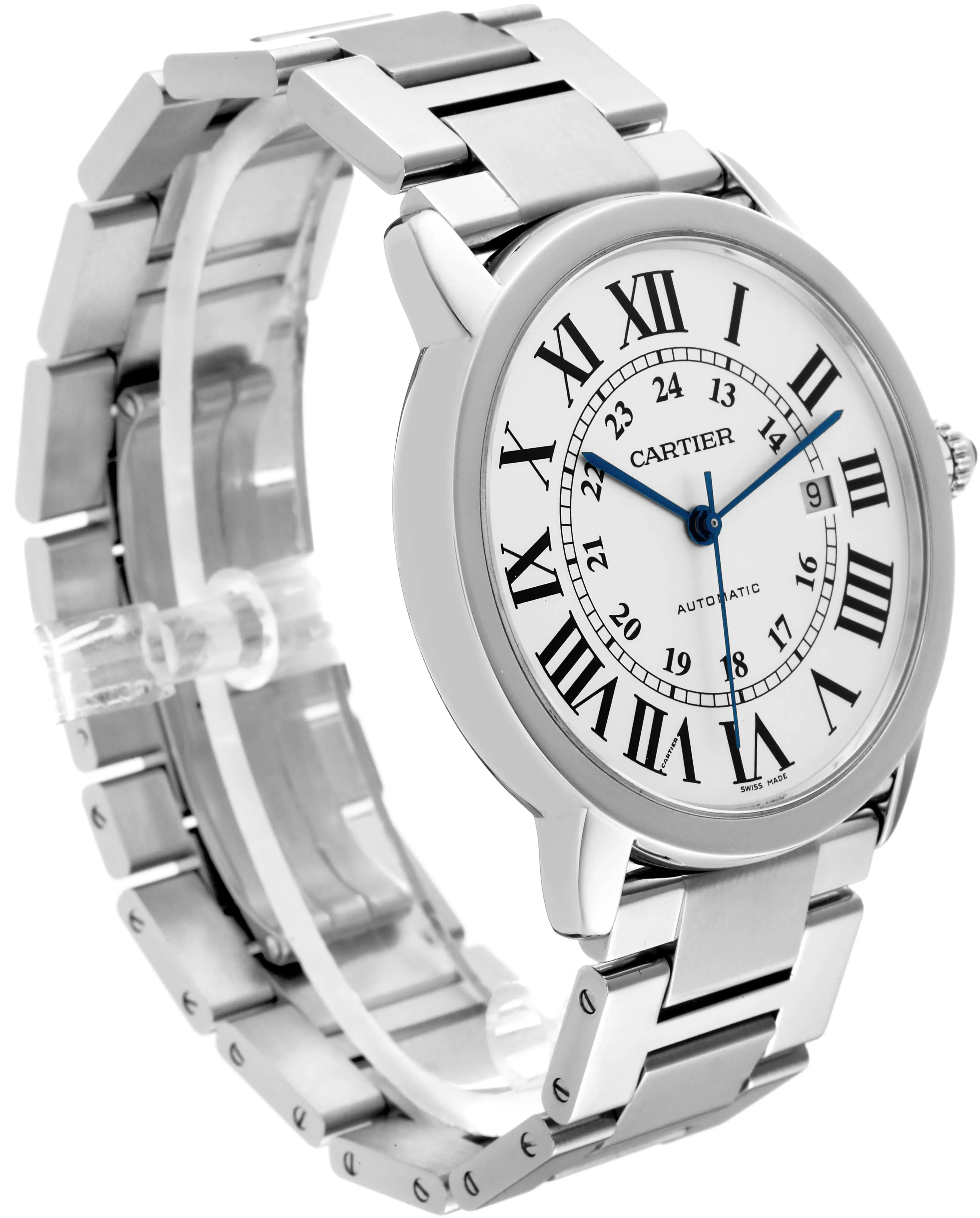 Cartier Ronde Solo de Cartier W6701011 42mm Stainless steel Roman 3