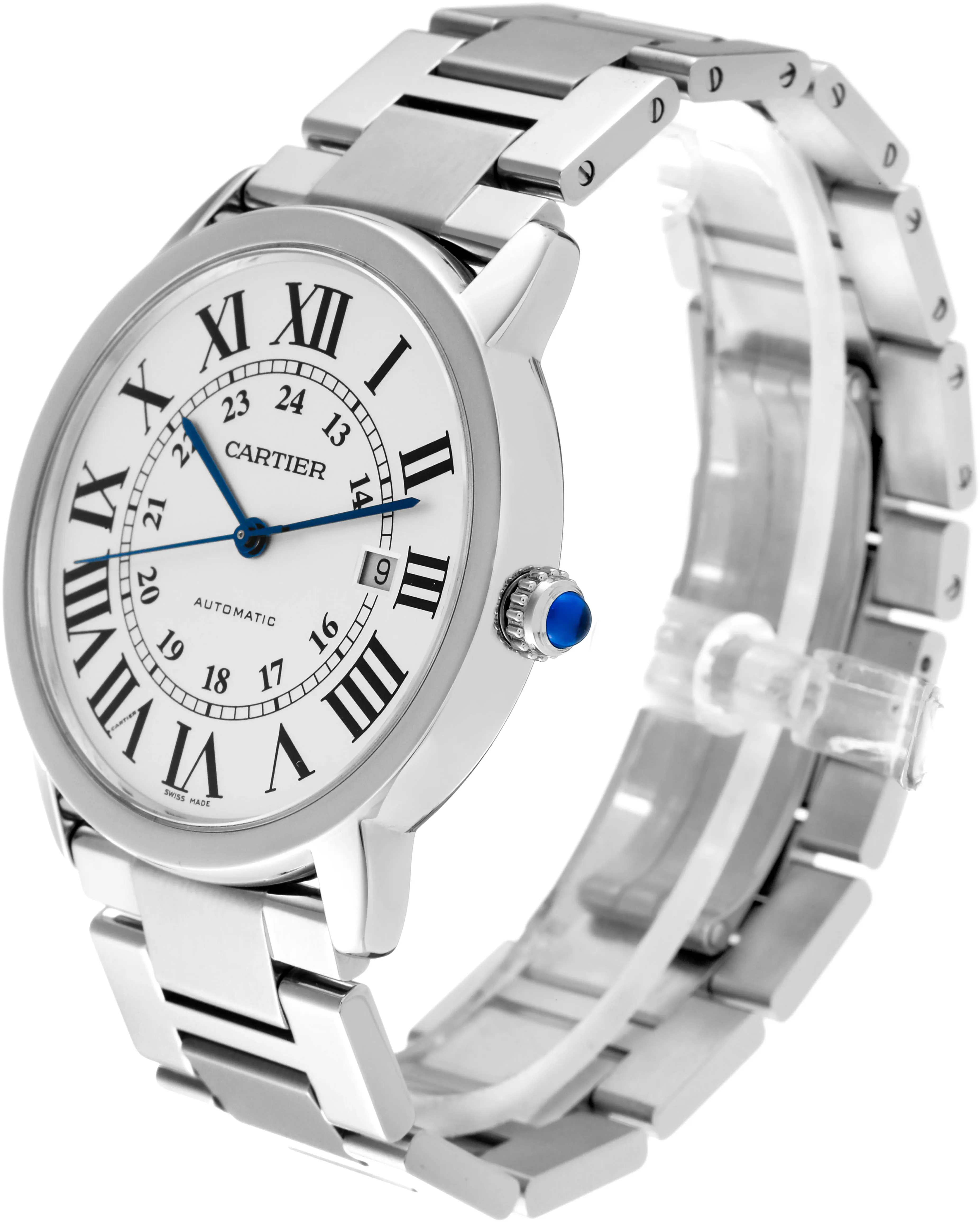 Cartier Ronde Solo de Cartier W6701011 42mm Stainless steel Roman 4