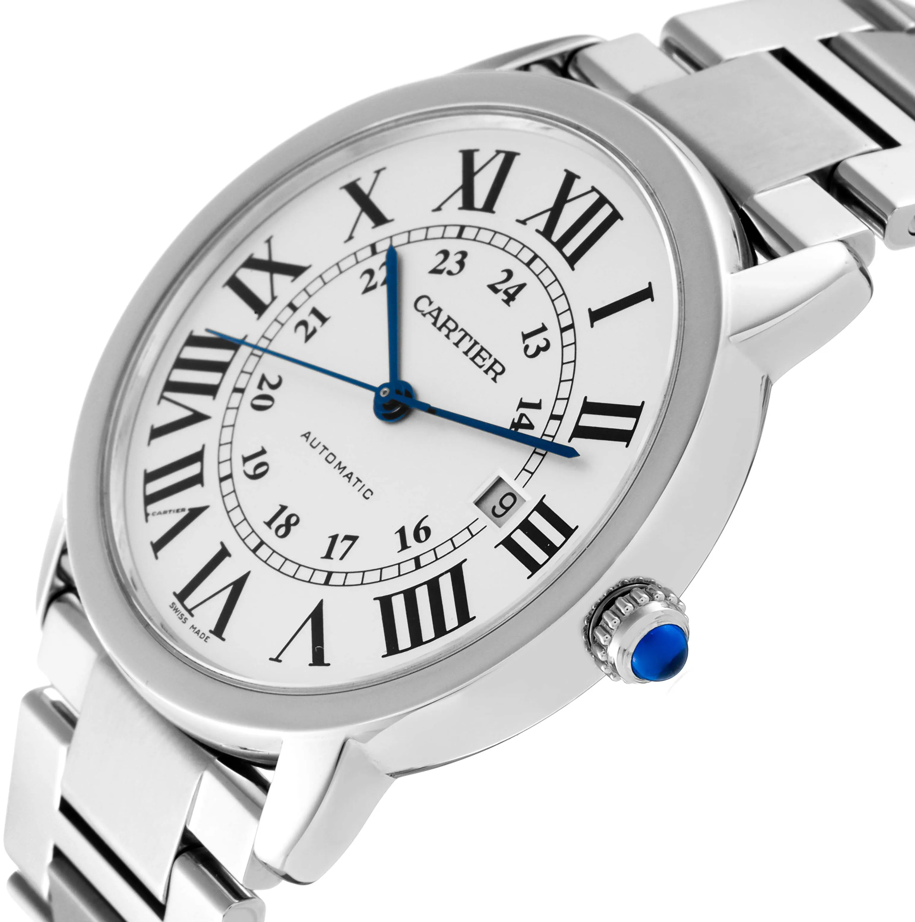 Cartier Ronde Solo de Cartier W6701011 42mm Stainless steel Roman 5