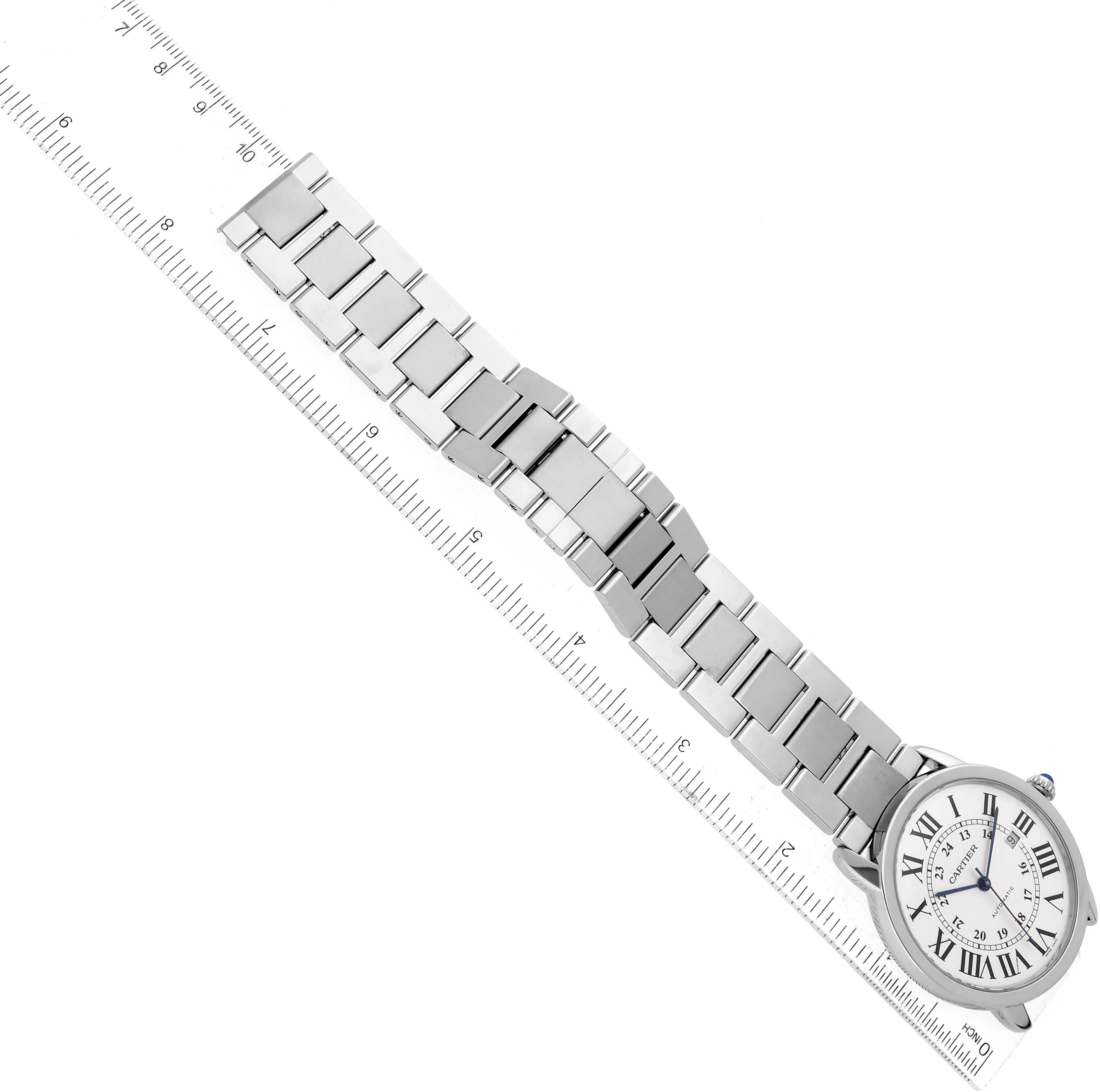 Cartier Ronde Solo de Cartier W6701011 42mm Stainless steel Roman 8