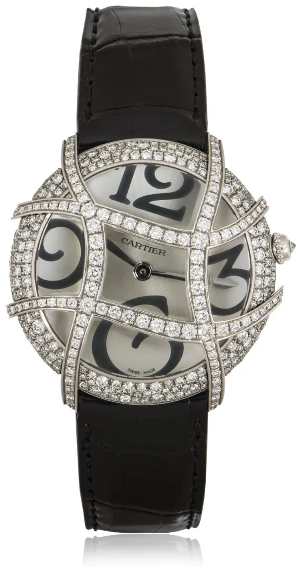 Cartier Ronde WJ304350 37mm White gold Silver