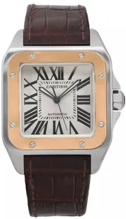 Cartier Santos de Cartier W20072X7 Yellow gold and Stainless steel Silver