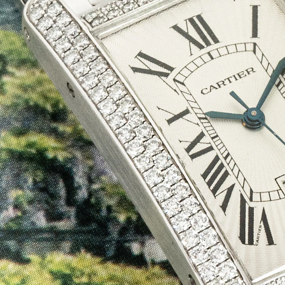 Cartier Tank Américaine 2490 22mm White gold Silver 8