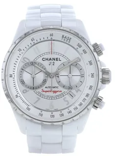 Chanel J12 Chronographe Ceramic White