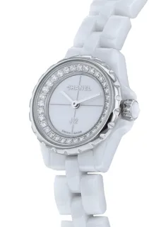 Chanel J12 ceramic$stainless steel White