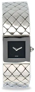 Chanel Matelassu00e9 Stainless steel Black