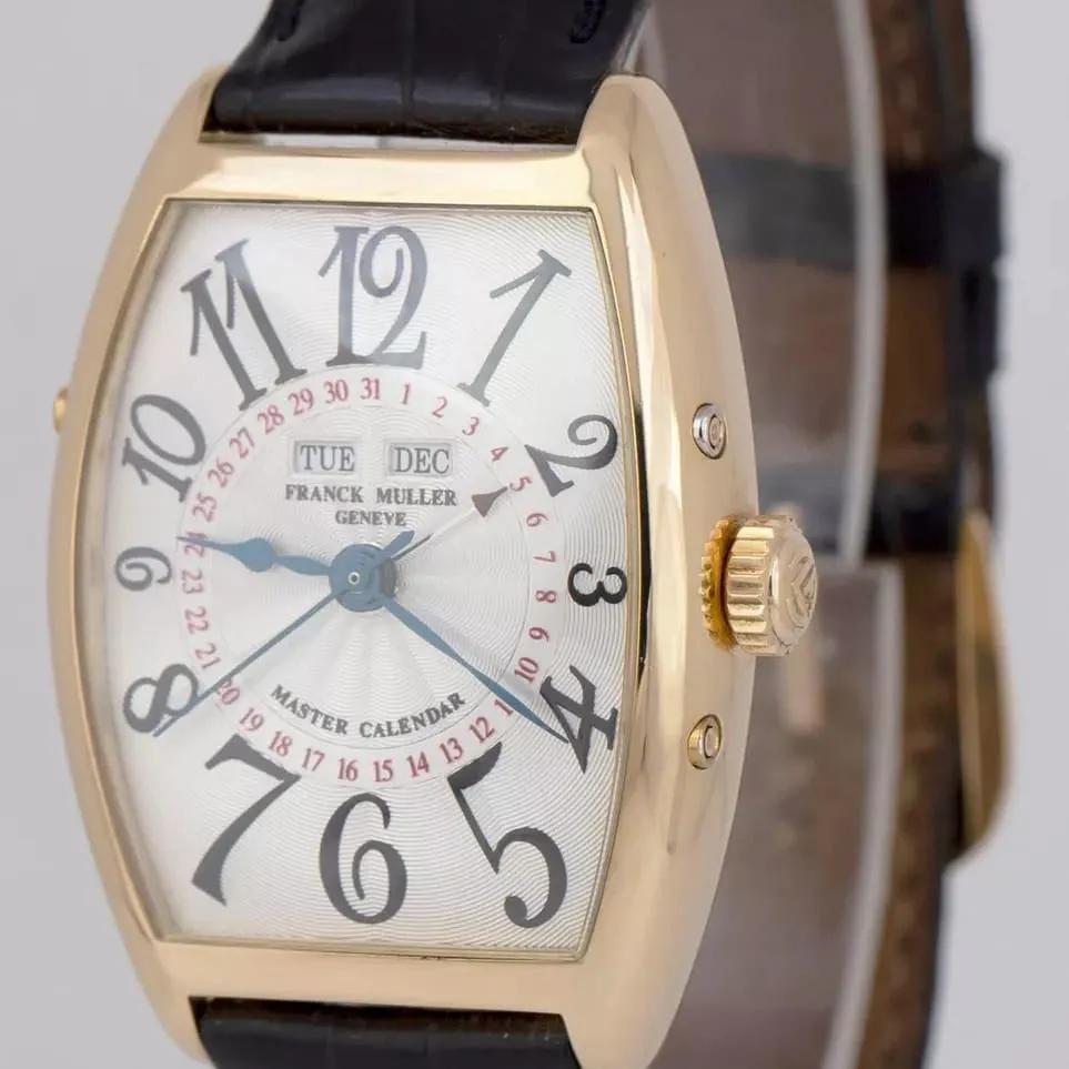 Franck Muller Curvex 2852 MC 31mm Yellow gold Silver 1