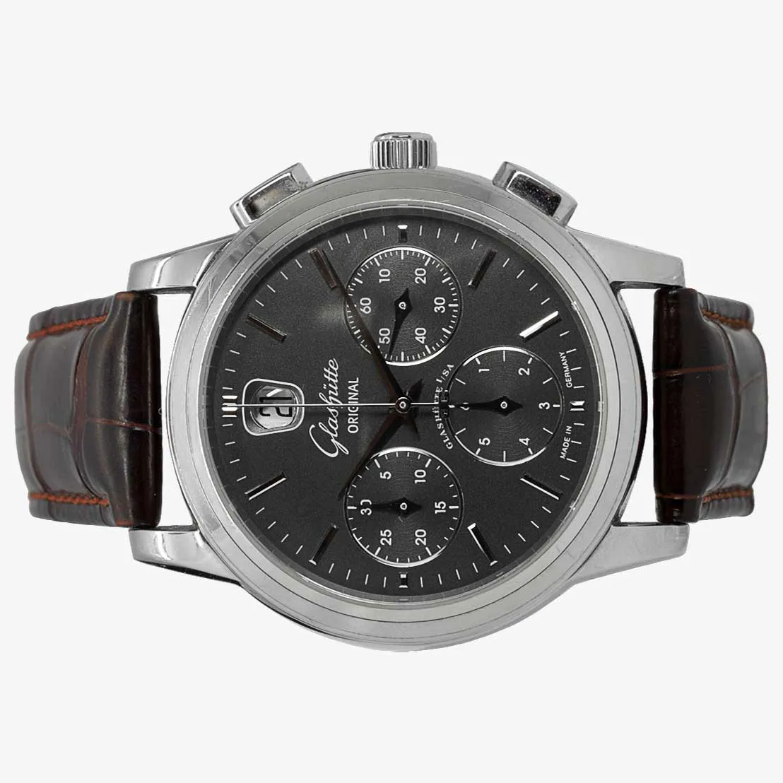 Glashütte Senator 13932142304 39mm Stainless steel Gray 1