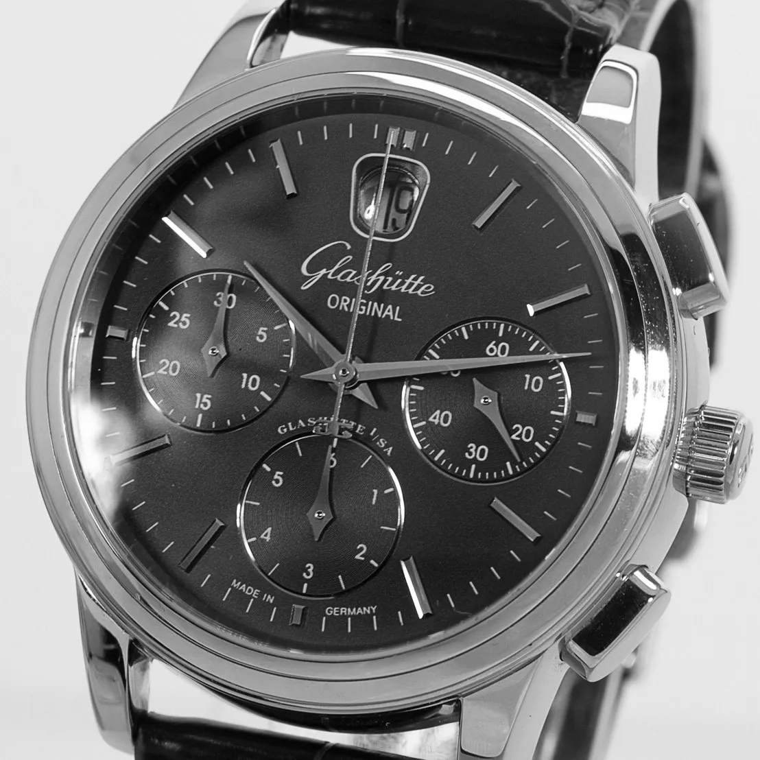 Glashütte Senator 13932142304 39mm Stainless steel Gray 3