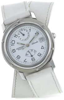 Hermès Clipper 405928 Stainless steel White