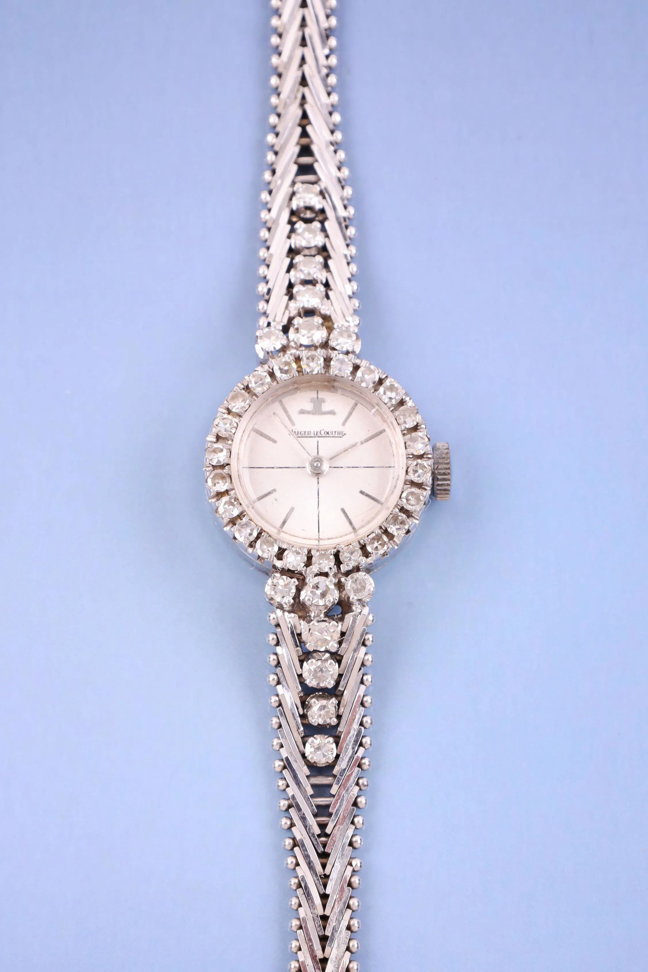 Jaeger-LeCoultre 18mm White gold and diamond-set Silver