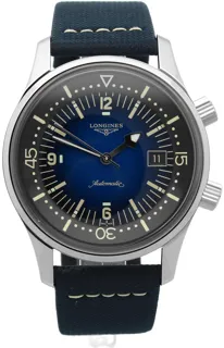 Longines Heritage L37744902 Stainless steel Blue