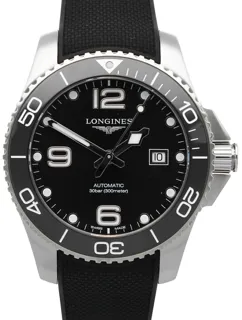 Longines HydroConquest L3.782.4.56.9 Stainless steel Black