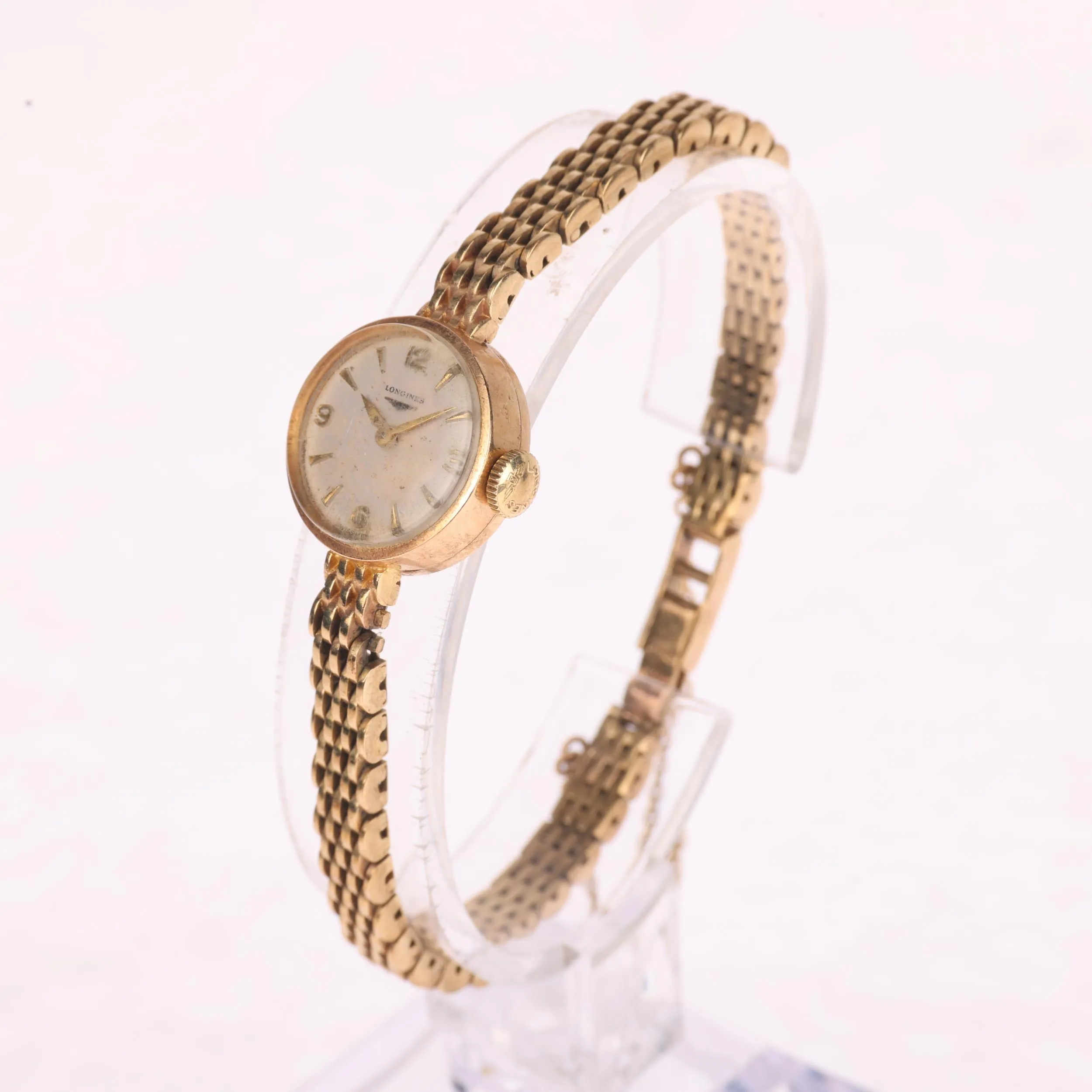 Longines 18mm Yellow gold Silvered 1