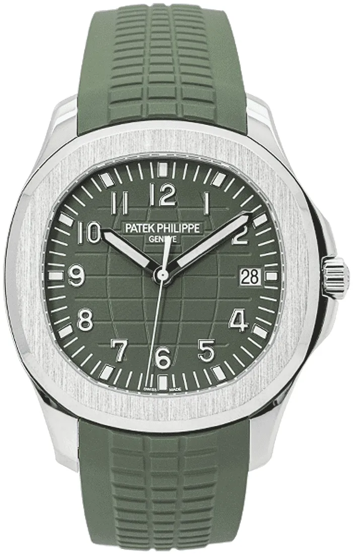 Patek Philippe Aquanaut 5168G-010 42mm White gold and 18k white gold Green