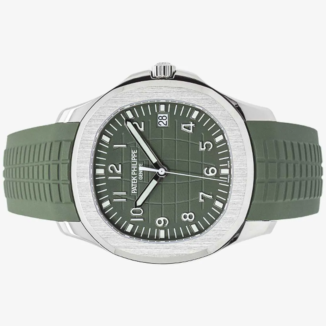 Patek Philippe Aquanaut 5168G-010 42mm White gold and 18k white gold Green 1