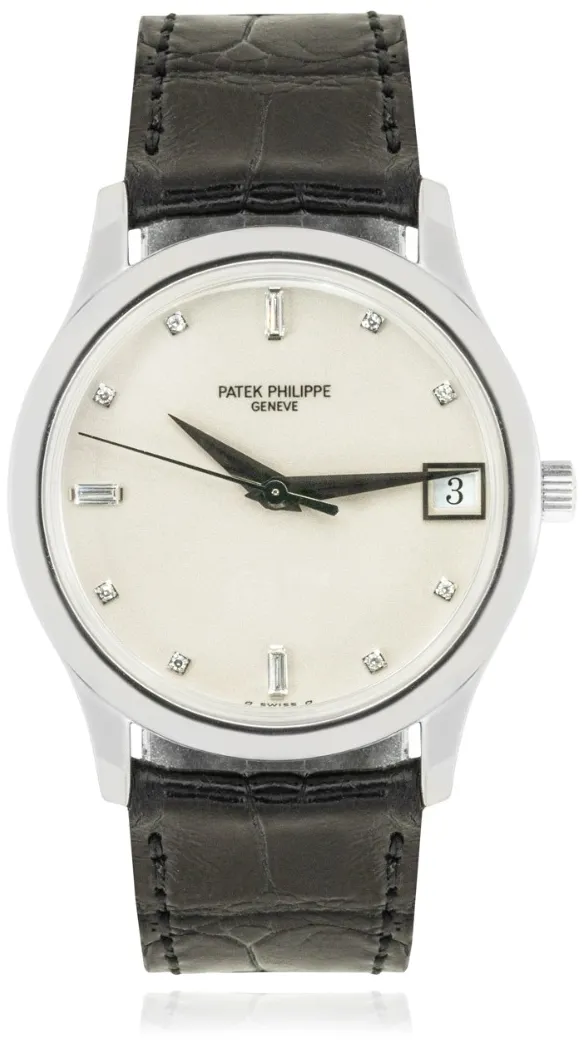 Patek Philippe Calatrava 3998P 34mm Platinum Silver