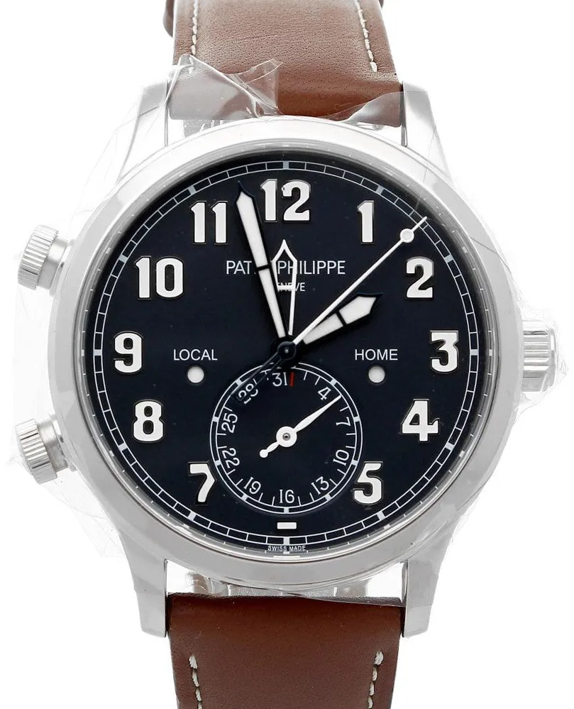 Patek Philippe Calatrava Pilot Travel Time 5524G-001 42mm White gold Blue