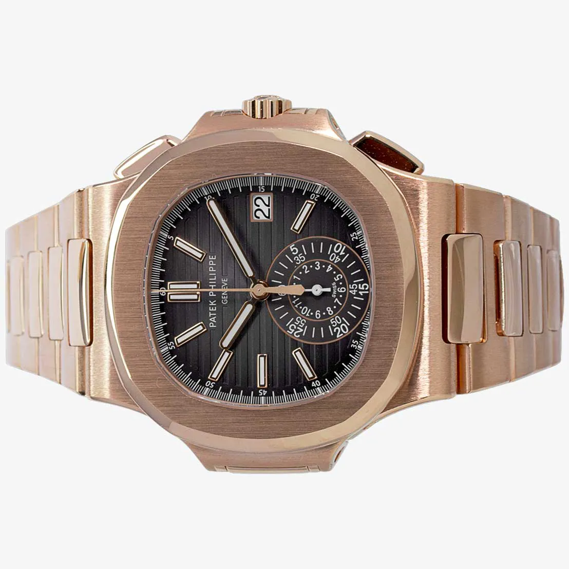 Patek Philippe Nautilus 5980/1R-001 40mm Rose gold and 18k rose gold Black 1