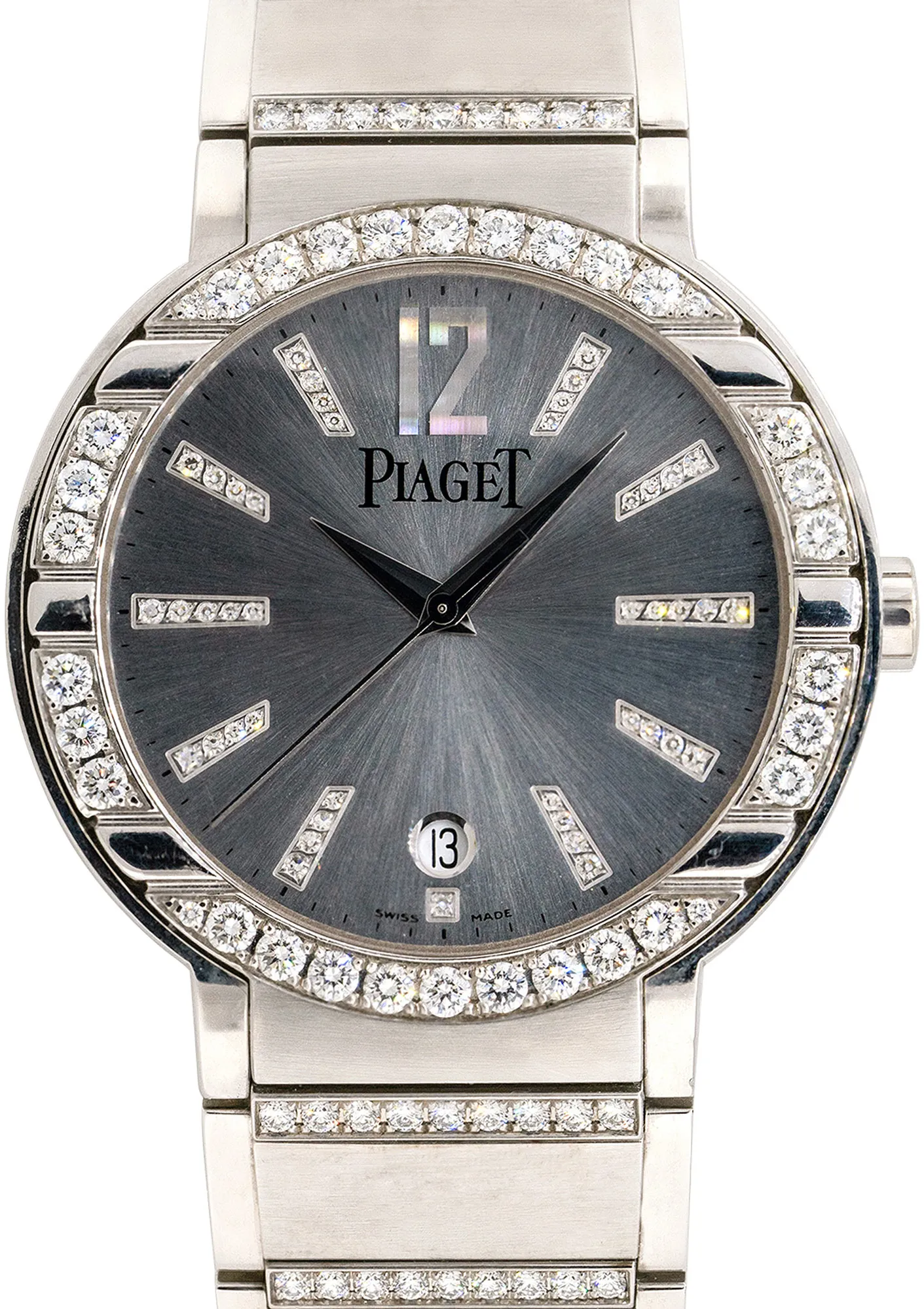 Piaget Polo P10183 38mm White gold and 18k white gold Silver