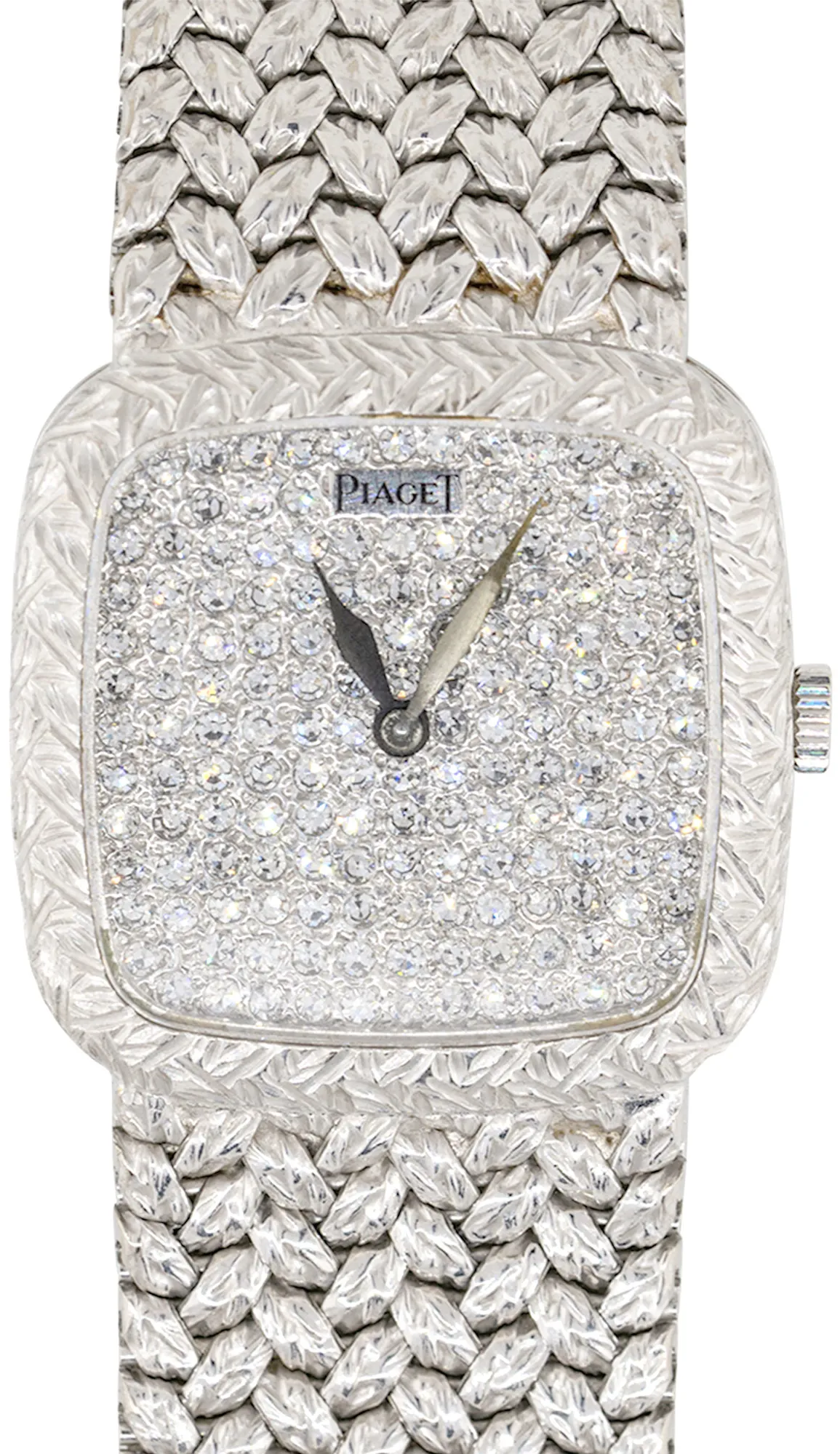 Piaget 9902D2 22mm White gold and 18k white gold Pave