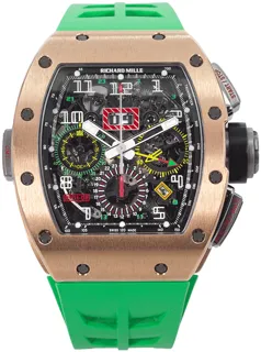 Richard Mille RM 011 RM11-02 RG 18k rose gold Skeletonized