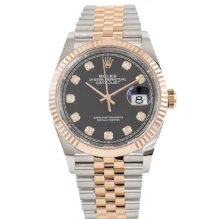 Rolex Datejust 36 126231 Stainless steel and 18ct Rose Gold Black