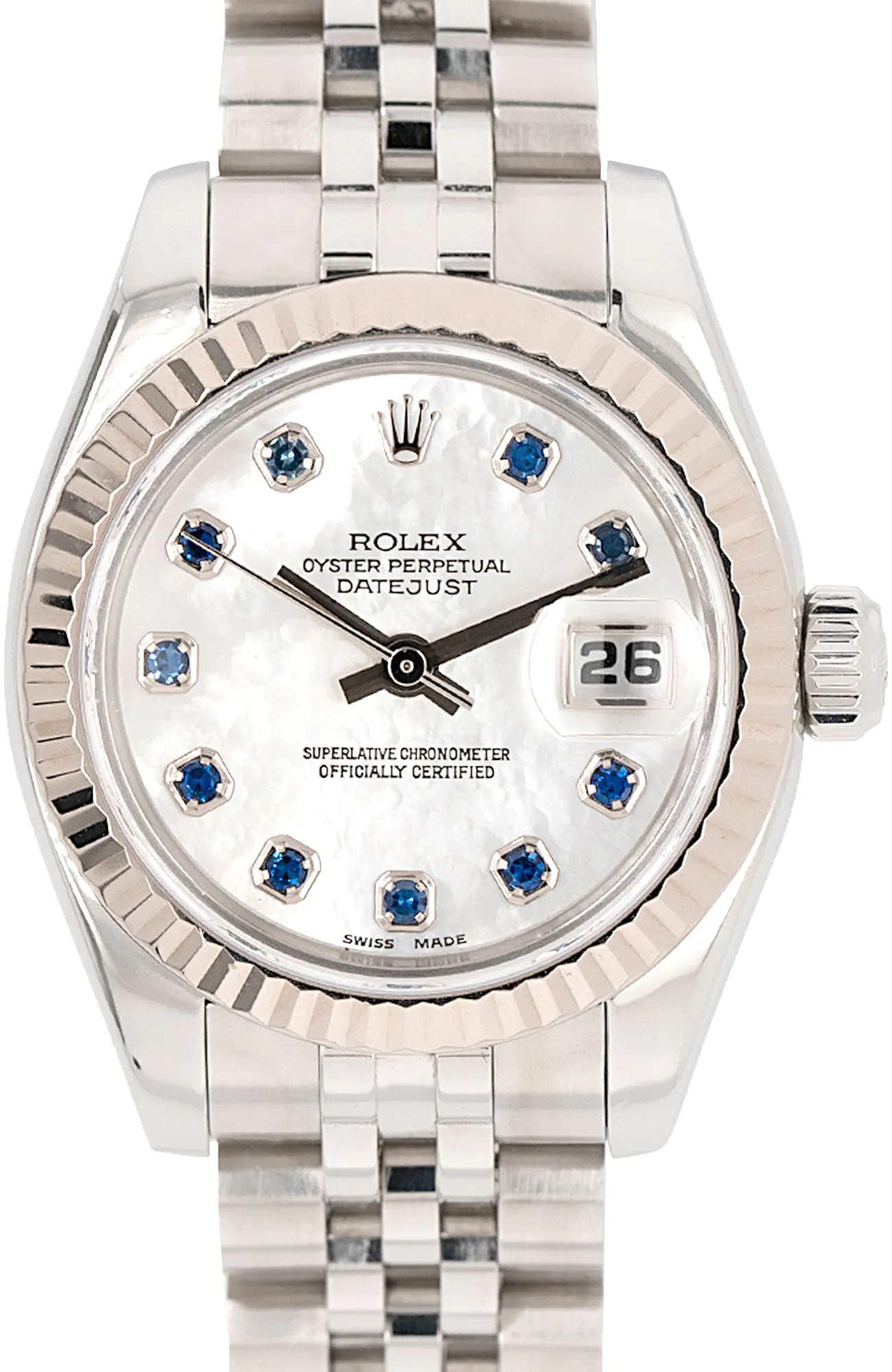 Rolex Datejust 179174NGS 26mm Stainless steel Mother-of-pearl