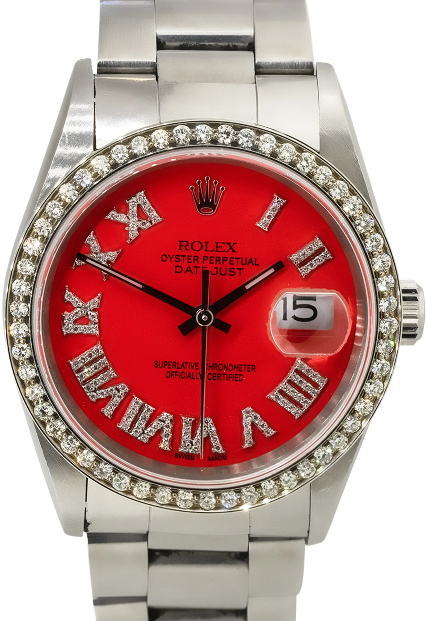 Rolex Datejust 36 16200 36mm Stainless steel Red