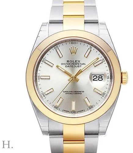 Rolex Datejust 41 126303-0001 41mm Yellow gold and Oystersteel Silver