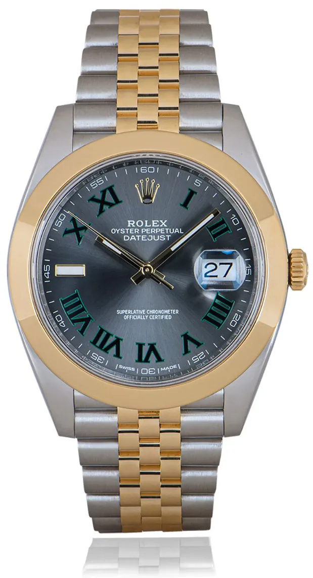 Rolex Datejust 41 126303 41mm Yellow gold and Stainless steel Wimbledon