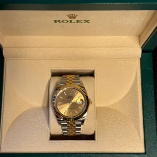 Rolex Datejust 41 126333-0022 Yellow gold and Stainless steel Champagne