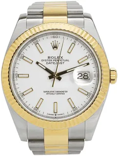 Rolex Datejust 41 126333 Stainless steel and 18k yellow gold White