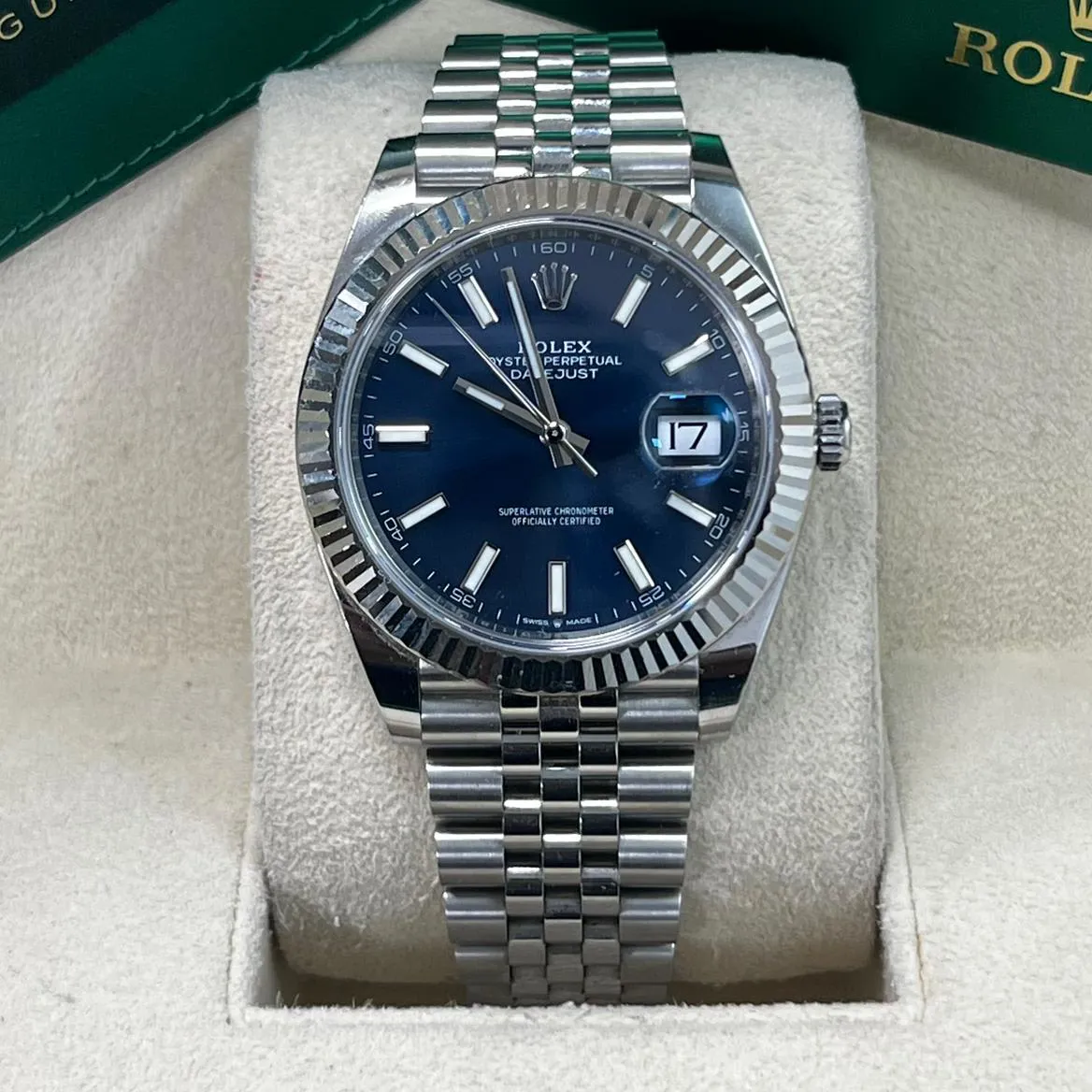 Rolex Datejust 41 126334-0002 41mm White gold and Oystersteel Blue