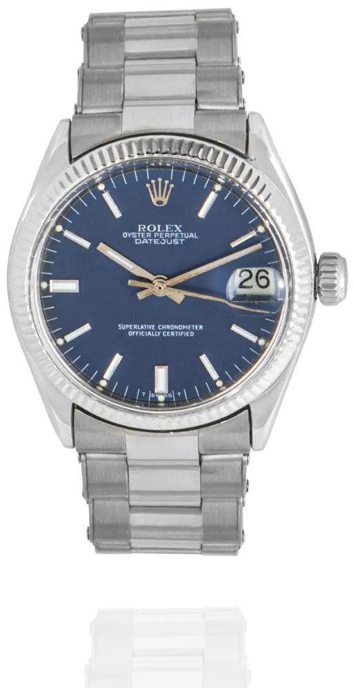 Rolex Datejust 6627 30mm Yellow gold Blue