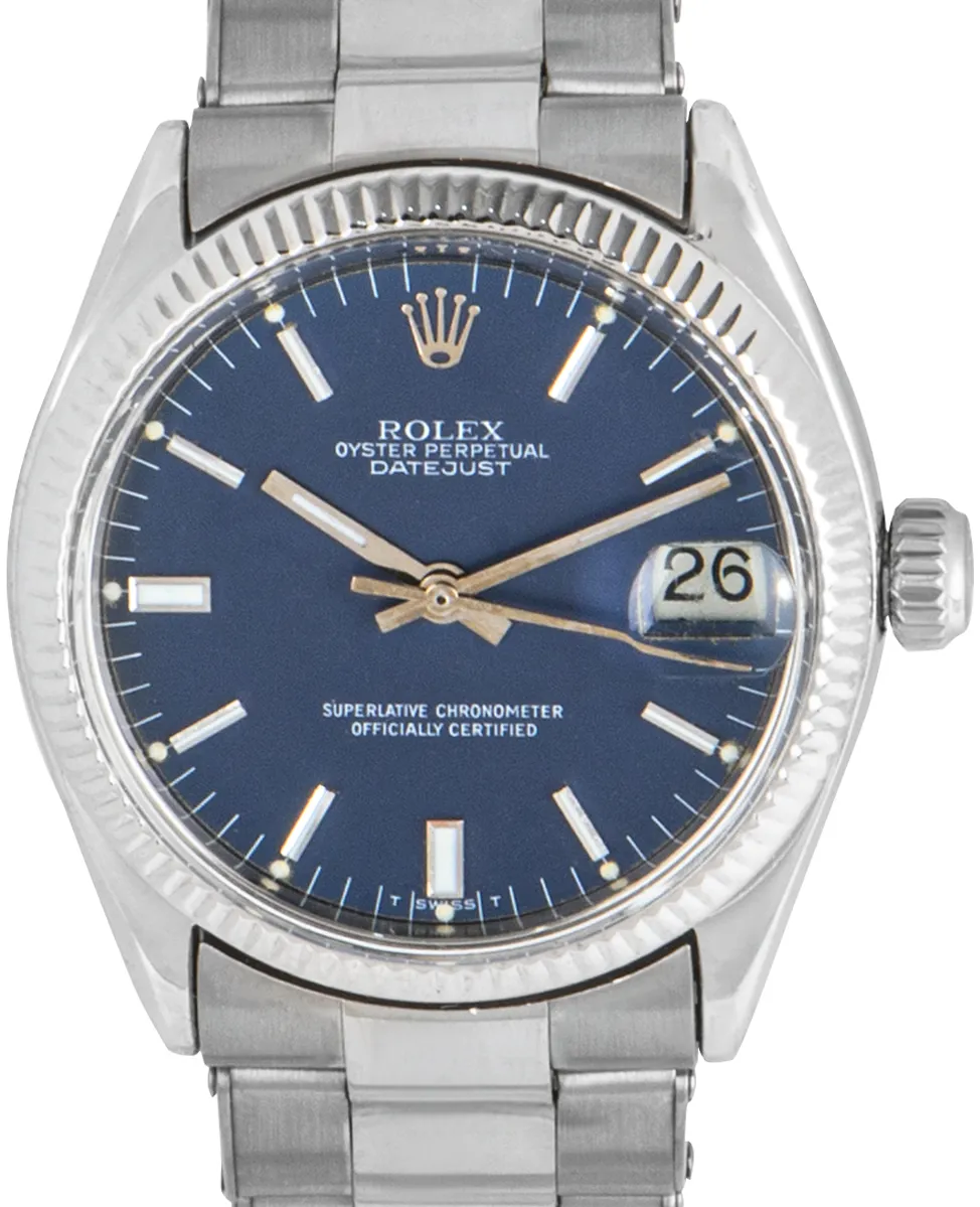 Rolex Datejust 6627 30mm Yellow gold Blue 1