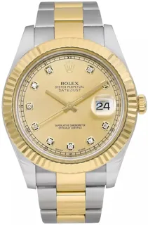 Rolex Datejust II 116333-0007 Yellow gold and Stainless steel Champagne