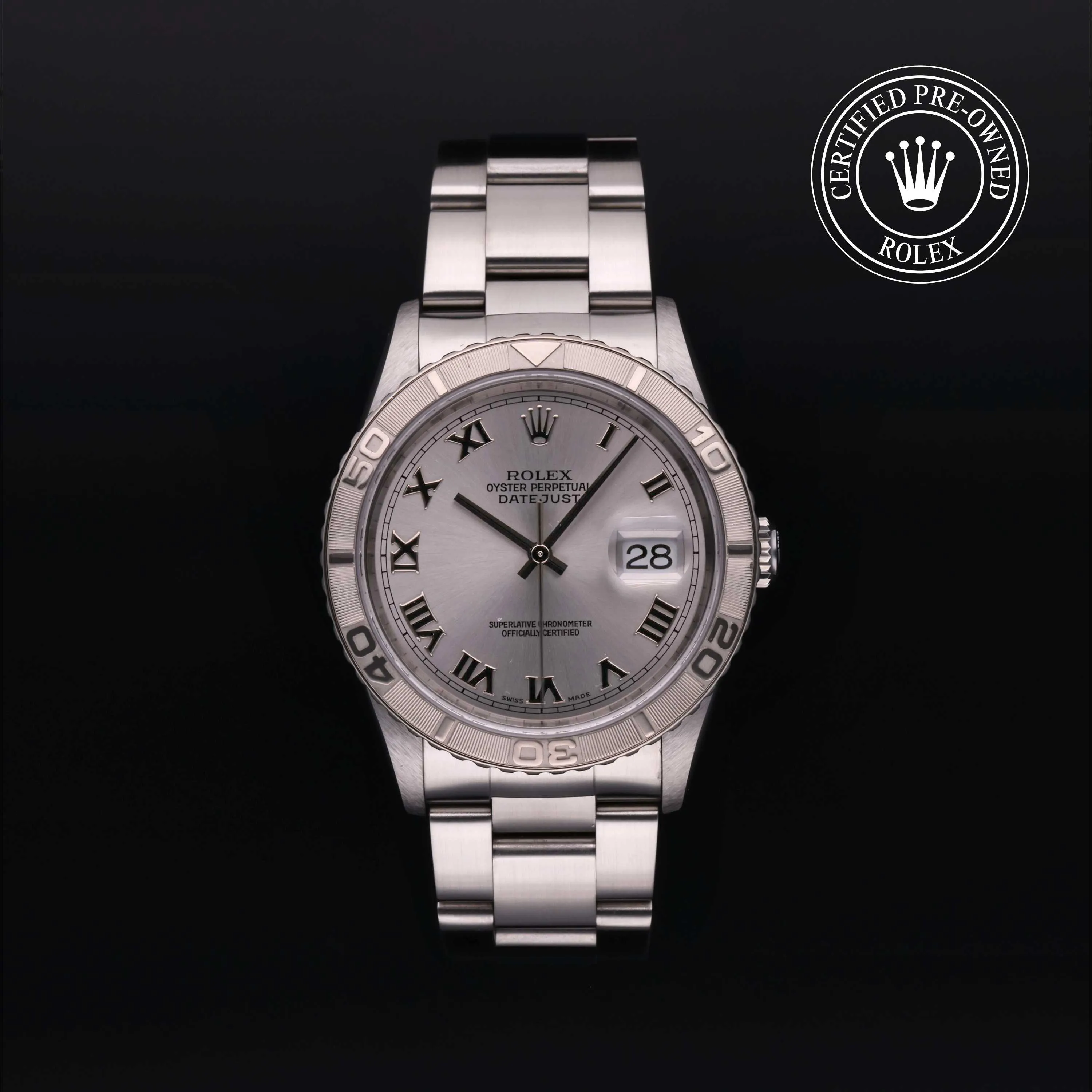 Rolex Datejust Turn-O-Graph 16264 36mm Stainless steel Silver