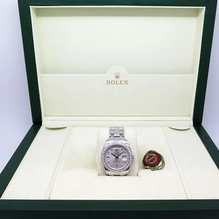 Rolex Day-Date 18946 39mm Platinum Silver 6