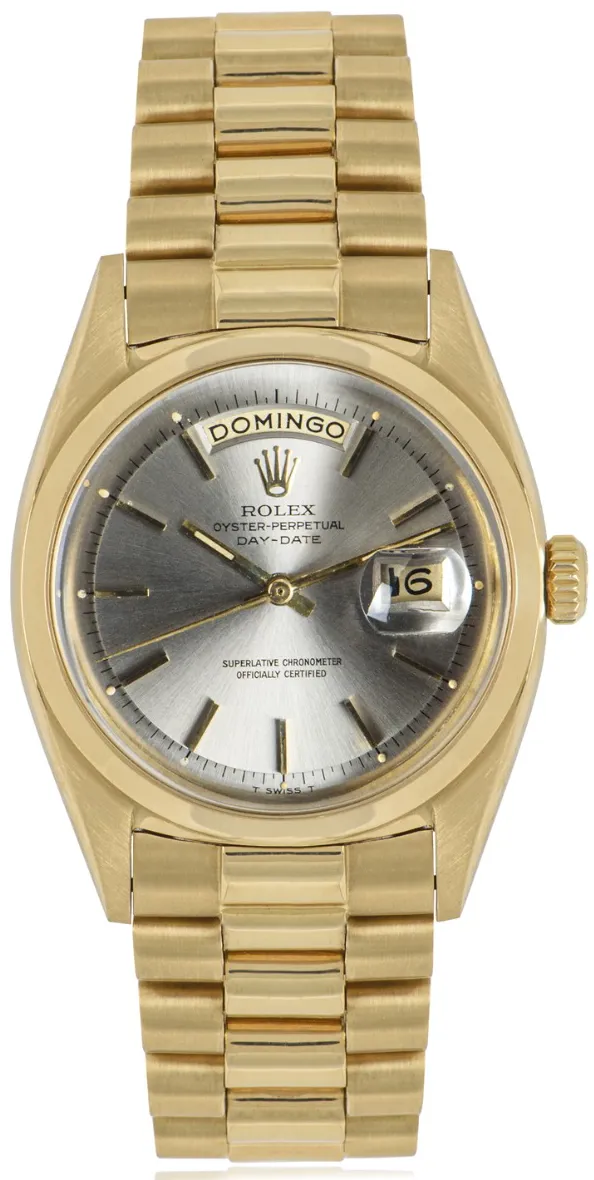 Rolex Day-Date 36 1802 36mm Yellow gold Silver