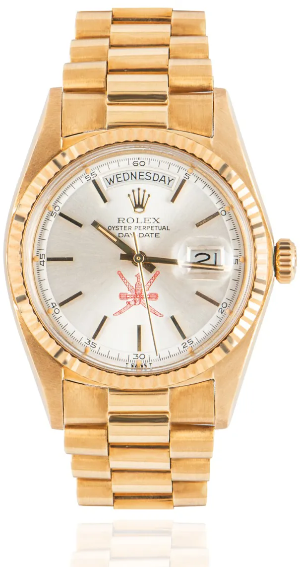 Rolex Day-Date 36 1803 36mm Yellow gold Silver