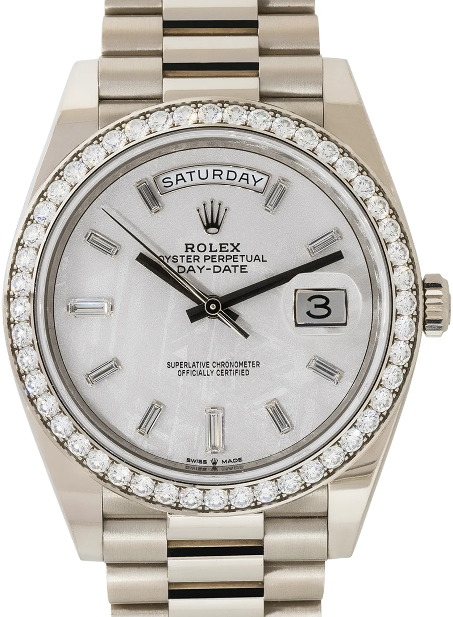 Rolex Day-Date 40 228349RBR 40mm White gold and 18k white gold Meteorite