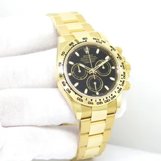 Rolex Cosmograph Daytona 116508-0004 40mm Yellow gold Black