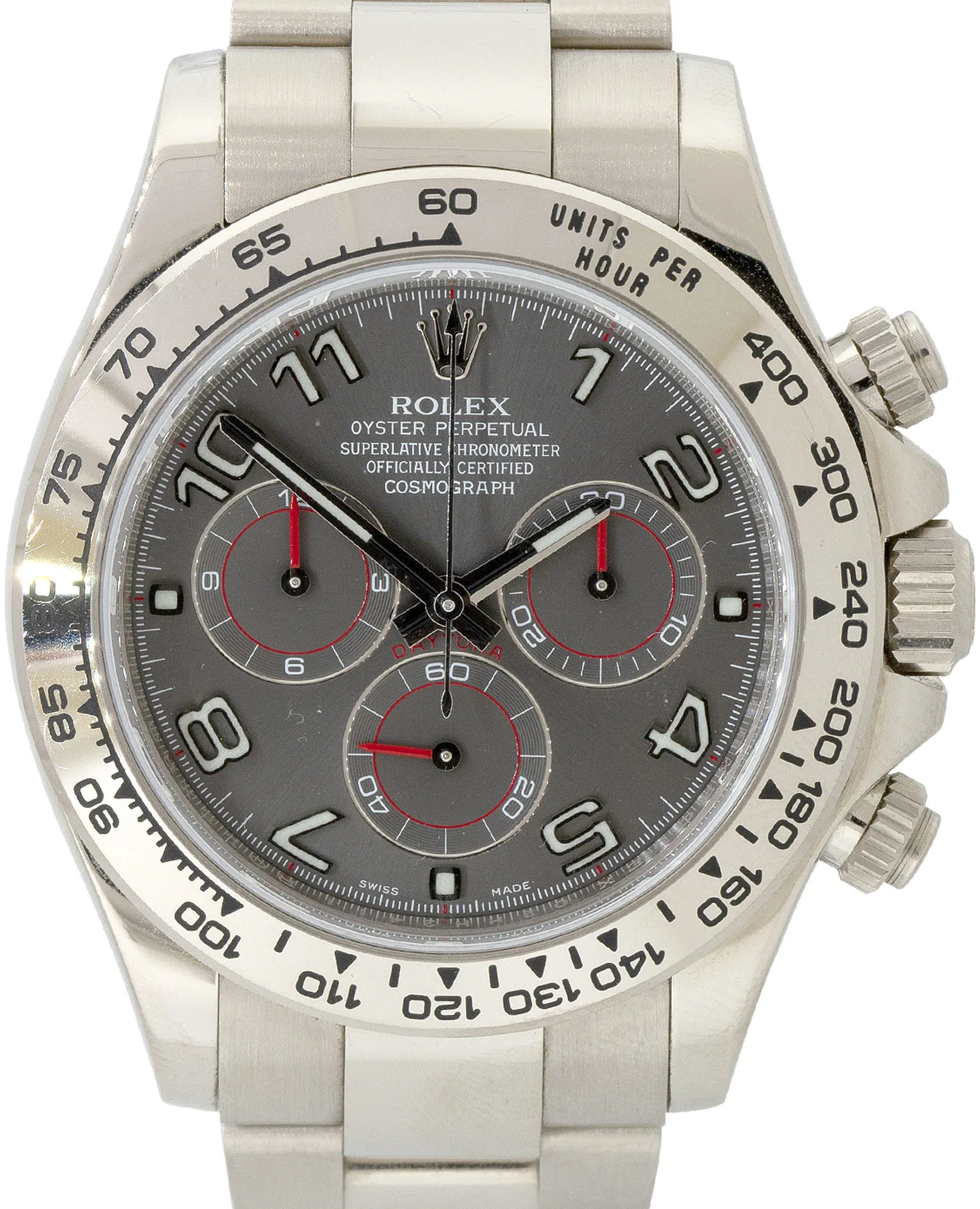 Rolex Daytona 116509 40mm White gold and 18k white gold Gray