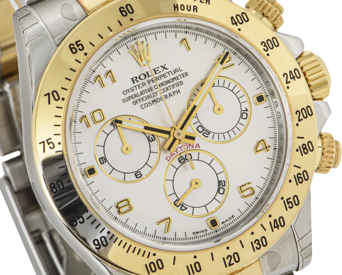 Rolex Daytona 116523 40mm Yellow gold and Stainless steel Mother-of-pearl 3