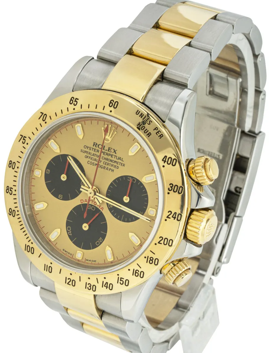 Rolex Daytona 116523 40mm Yellow gold and Stainless steel Champagne 2