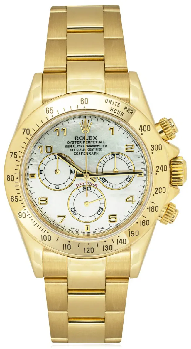 Rolex Daytona 116528 40mm Yellow gold Mother-of-pearl