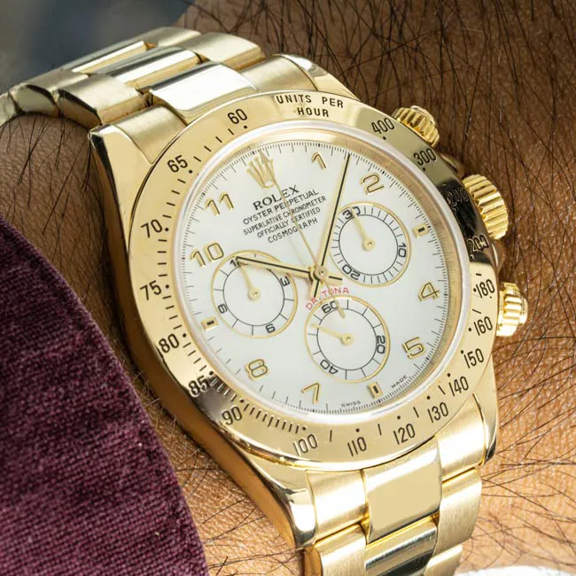 Rolex Daytona 116528 40mm Yellow gold Mother-of-pearl 7