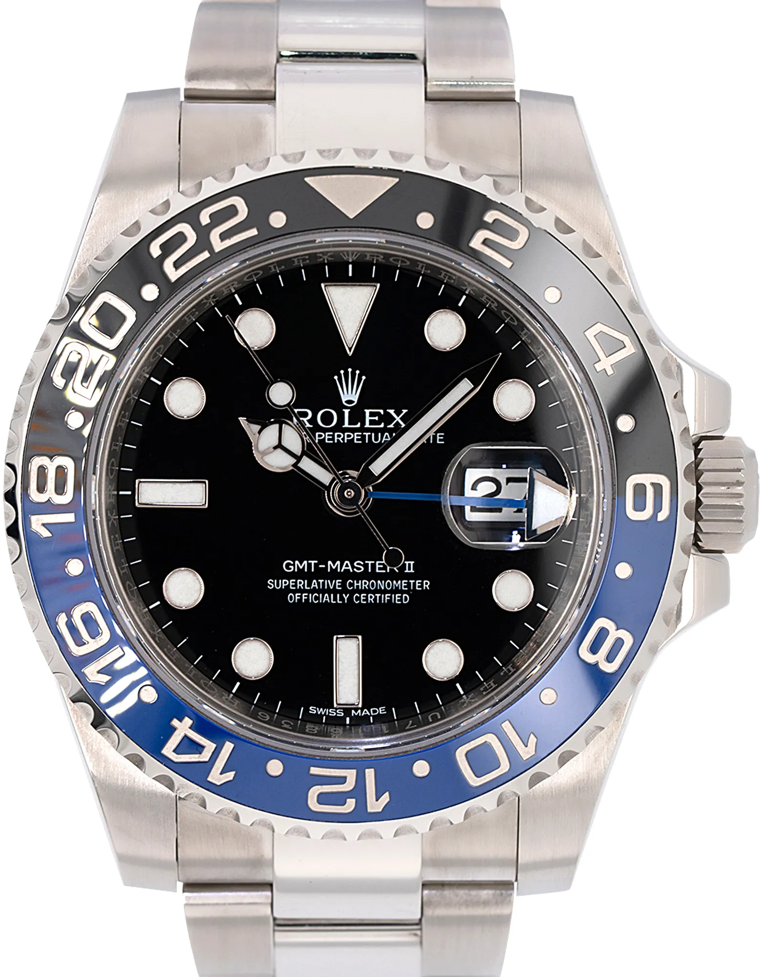 Rolex GMT-Master II 116710BLNR 40mm Stainless steel Black